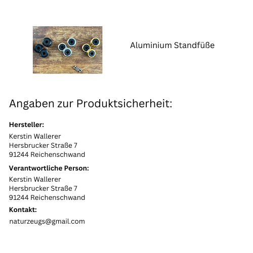 Aluminium Standfüße - naturzeugs
