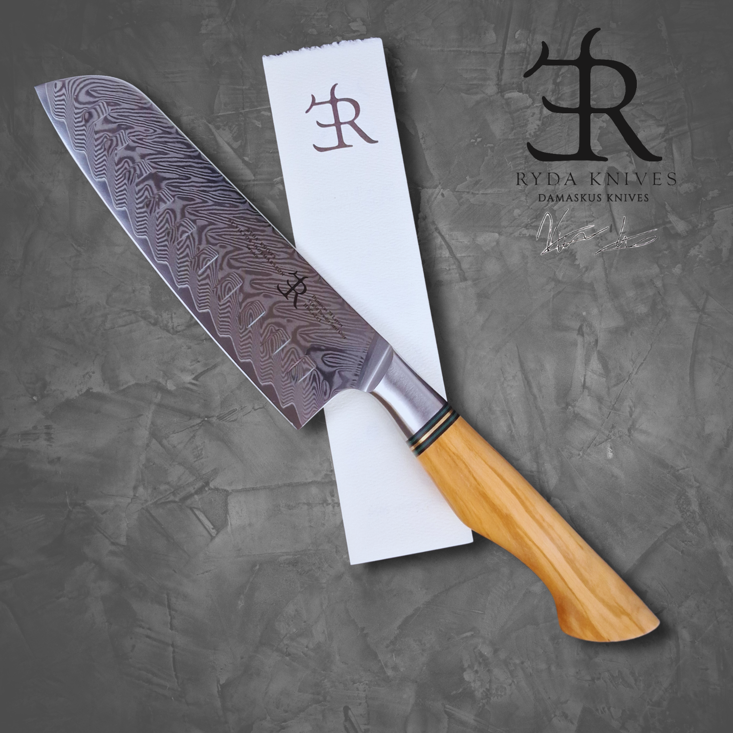 Santoku-Messer der ST650 Serie | Küchenmesser von Ryda Knives
