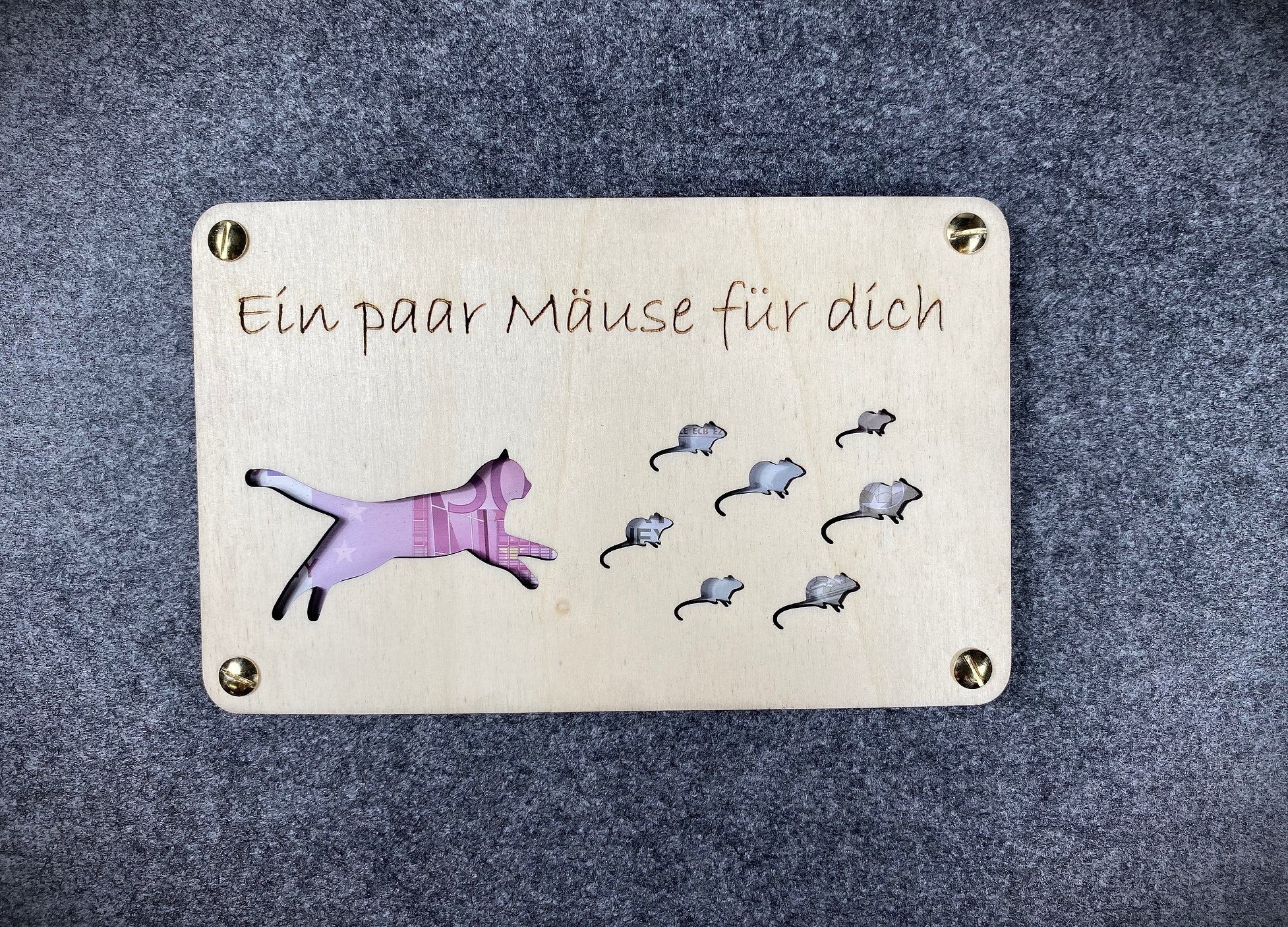 Geldgeschenkkarte "Ein paar Mäuse für dich" - naturzeugs