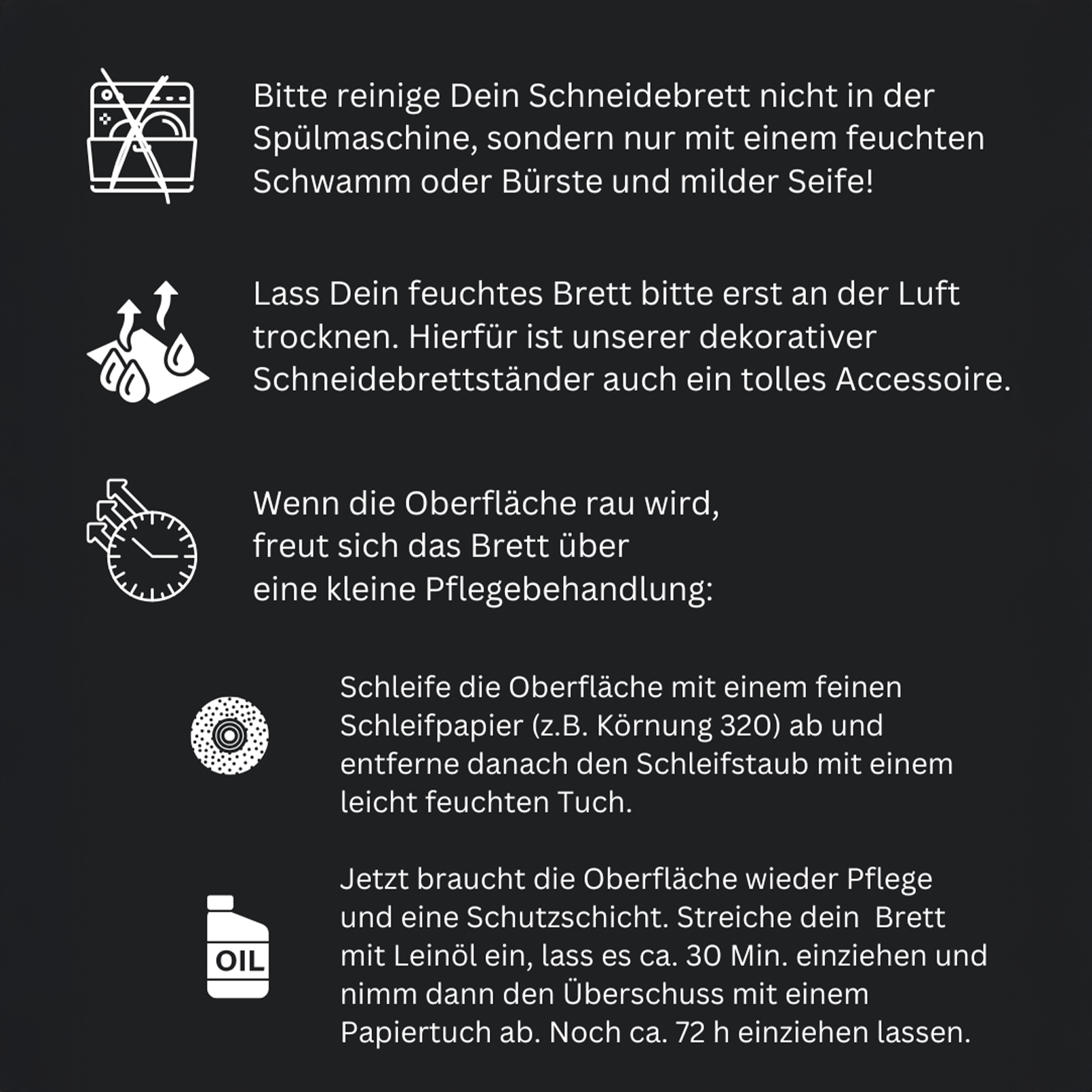 Pflegeanleitung