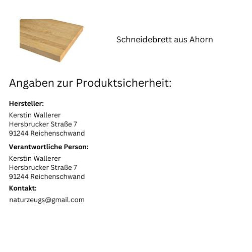 Schneidebrett aus Ahorn - naturzeugs