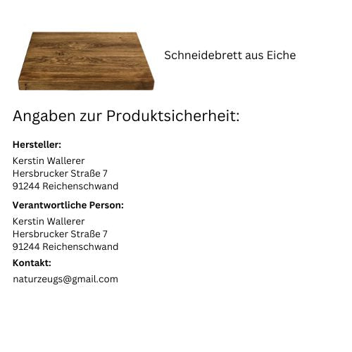 Schneidebrett aus Eiche - naturzeugs