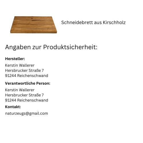 Schneidebrett aus Kirschholz - naturzeugs