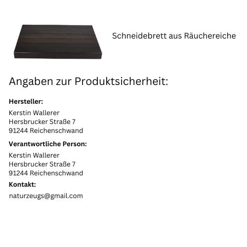 Schneidebrett aus Räuchereiche - naturzeugs