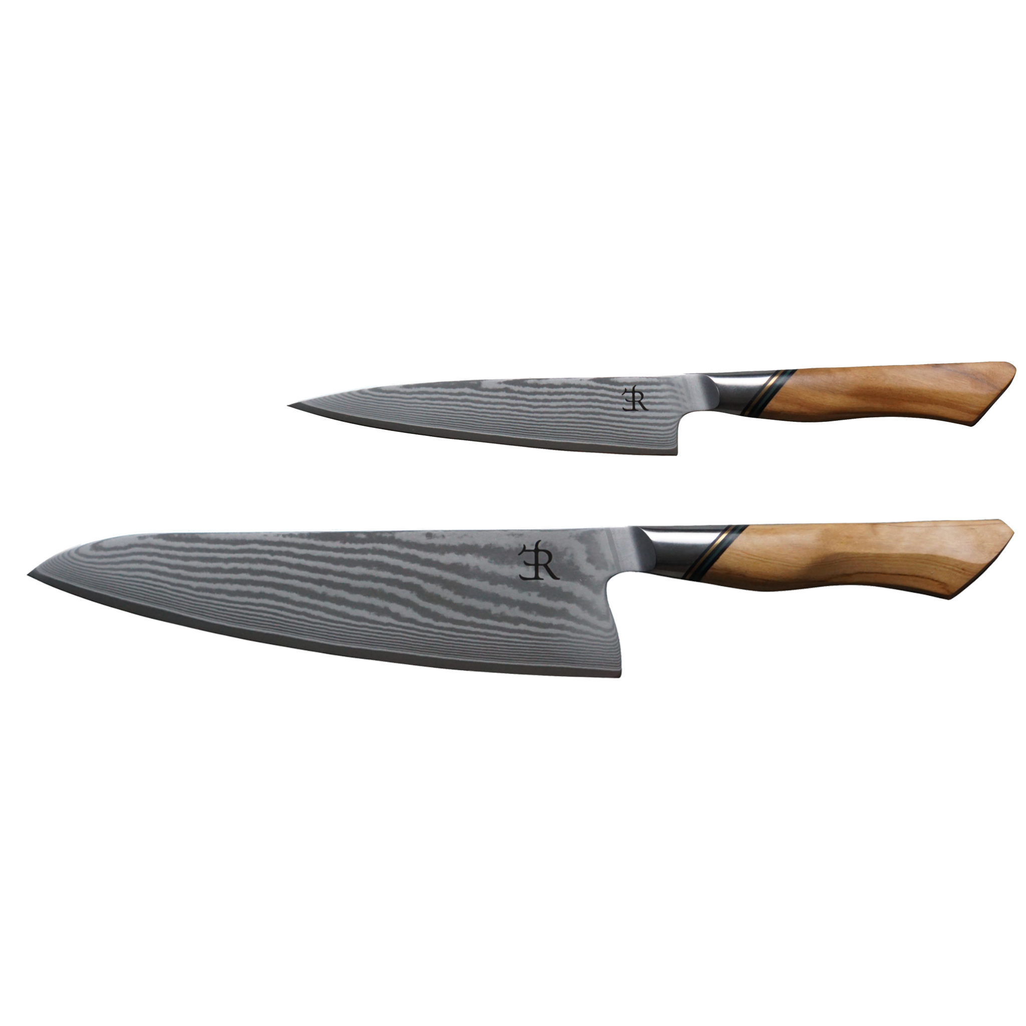 Damastmesserset Küchenmesser-Set II Damast von Rydar Knives