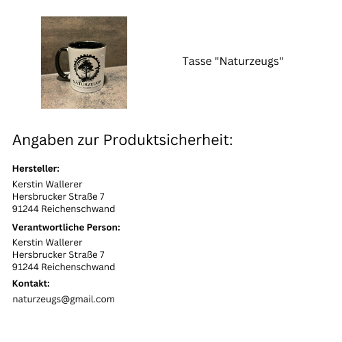 Tasse "Naturzeugs" - naturzeugs