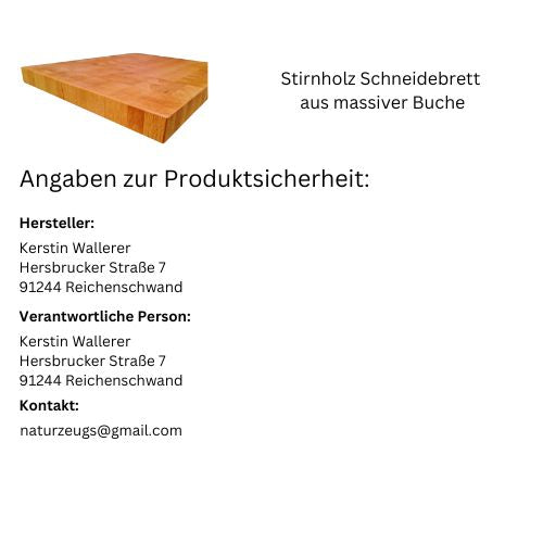 Stirnholz Schneidebrett aus massiver Buche - naturzeugs